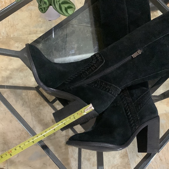 EUC VINCE CAMUTO ‘Madolee’ Braided Suede Tall Block Heel Boots - Picture 5 of 11